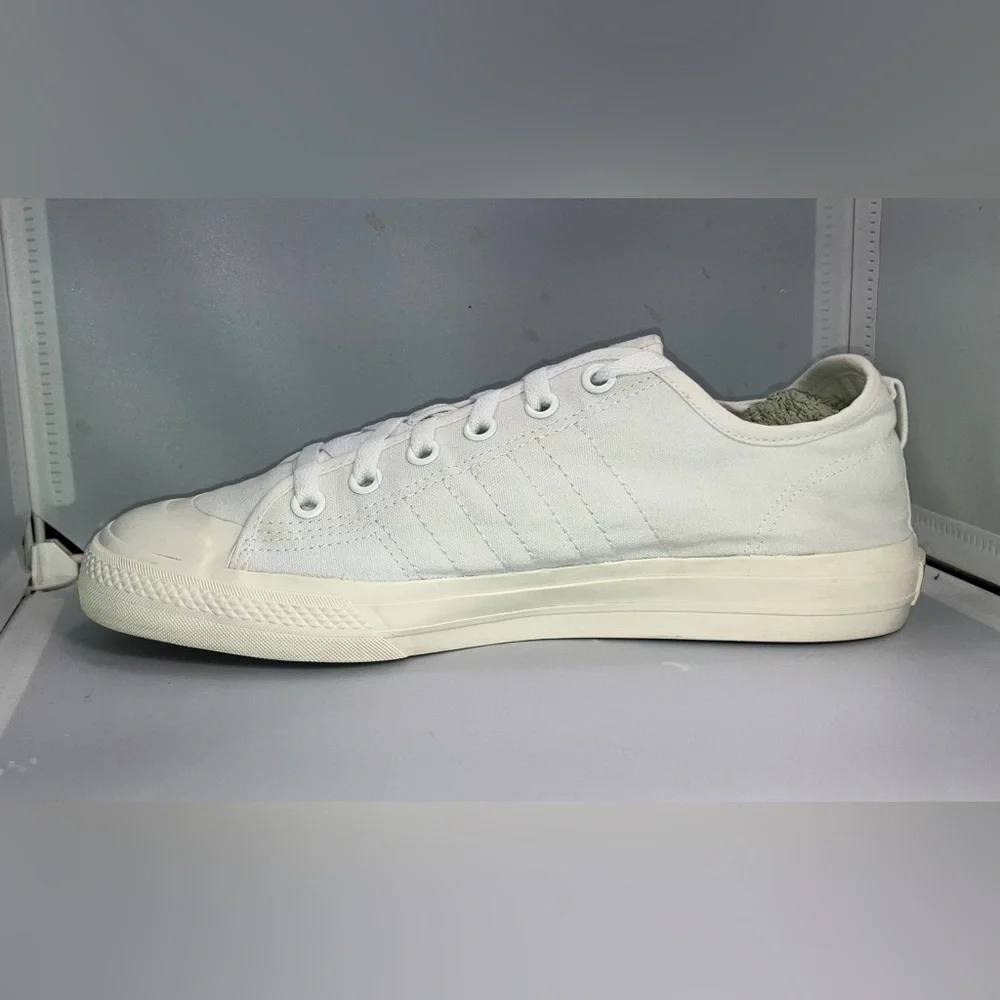 Adidas Nizza RF Triple White Men 10/Womens 11.5 - Picture 8 of 13